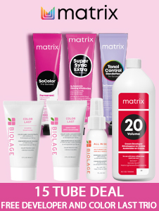 Matrix 15 Tube Deal - Developer & Mini Color Last Trio Free