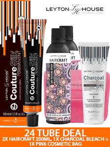 Leyton House 24 Tube - Charcoal Bleach, 2 Haircraft and Bag FREE!