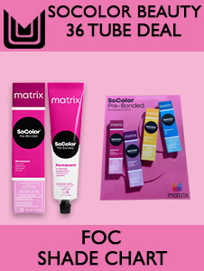 Socolor Beauty 36 Tube Deal - FOC Shade chart