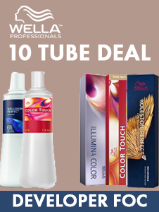 Wella 10 Tube Colour Deal- FOC Developer