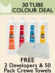 30 Tube Deal - FREE 2 Developers & 50 Pack Crewe Towels