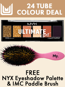 24 Tube Deal - FREE NYX Palette & Infuse My Colour Brush 