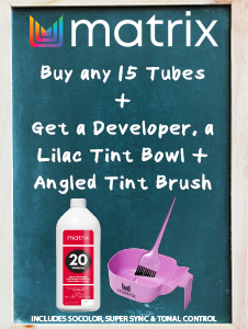 Buy 15 Tubes Get Developer & Lilac Tint Bowl and Brush FREE!