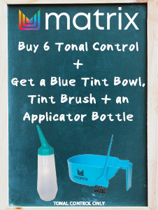 Tonal Control Deal: Blue Tint Bowl & Brush & Applicator Bottle FREE!