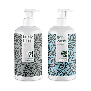 Australian Bodycare Tea Tree Skin Wash and Body Lotion 500ml Duo Pack