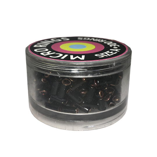 Micro Rings 300 Pack Size A Black