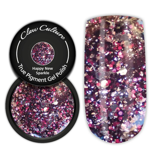 Claw Culture Gel Polish Pot Happy New Sparkle 5g