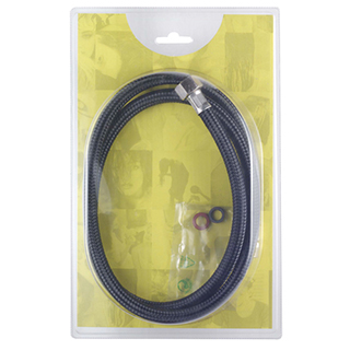 Crewe Orlando Nylon Shower Hose - Black