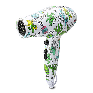 Lim Light Weight 1200w Mini Hair Dryer - Cactus with 2 nozzles and carry bag