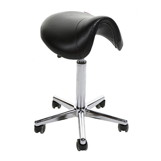 Crewe Orlando Thames Saddle Stool Black