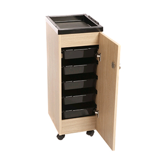 Crewe Black Noble Lockable Trolley - Standard Laminate