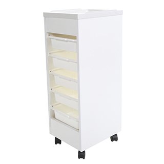 CREWE ORLANDO CUBAN TROLLEY - WHITE - STANDARD LAMINATE