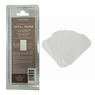 Cuccio Pedicure File White 180 Grit Refill (50)