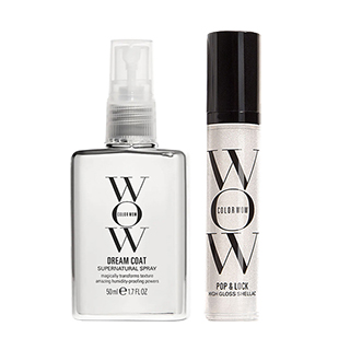 Color Wow Mini Styling Duo - Sleek Hair! contains dream coat and pop & lock