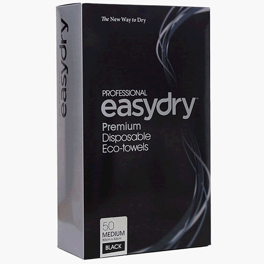 Black Hair Towels 50pk - Easydry