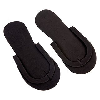 Disposable Foam Flip Flops Black (12pk)