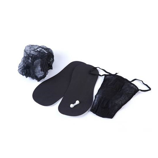  Black Spray Tanning Kit includes - sticky feet, cap and g-string