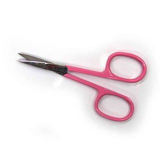 THE EDGE NAIL SCISSORS STRAIGHT PINK