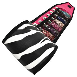 THE EDGE NAIL POLISH ROLL BLACK &amp; WHITE ZEBRA