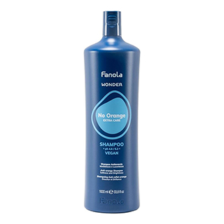 Fanola Wonder No Orange Shampoo 1000ml to Neutralise Brassy Tones