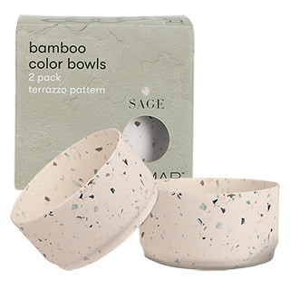 Framar Neutrals Bamboo Bowls - 2 Pack
