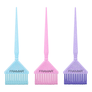 framar Y2K Glitter Big Daddy Tint Brush Set - Pack of 3 Pink, Blue, Purple