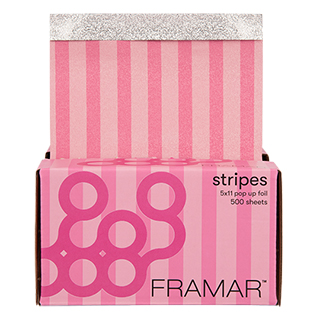 Framar Pop Up Foil Pink Stripes 5 x 11 500 Sheets