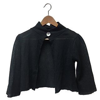 * One Button Cardigan Black