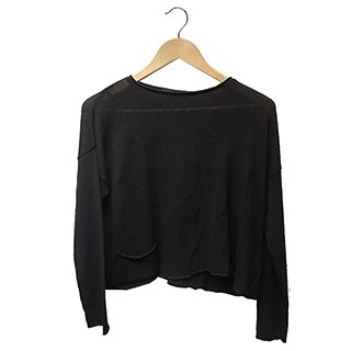 * SLASH NECK JUMPER BROWN