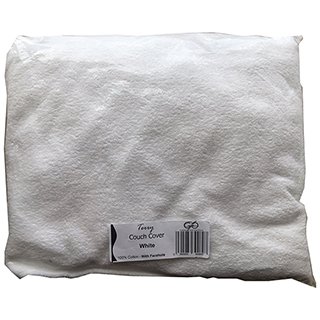 COUCH COVER WITH FACEHOLE WHITE