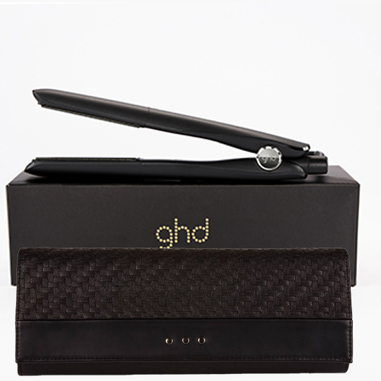 GHD Gold Hair Straightener in Black- Free Heat Bag