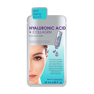 Skin Republic Face Sheet Mask - Hyaluronic Acid and Collagen