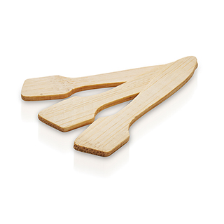 Hive Bamboo Disposable Spoon Spatulas 7.5cm (25pk)