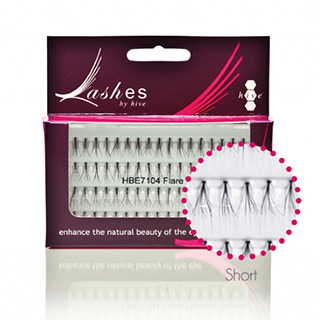 Hive Individual Lashes - Small Flare Brown (76)