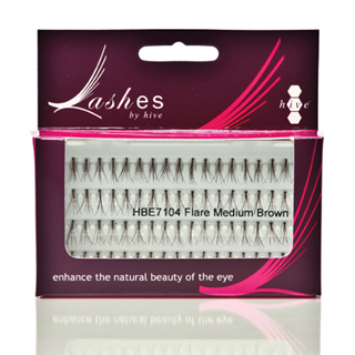 Hive Individual Lashes - Medium Flare Brown (76)