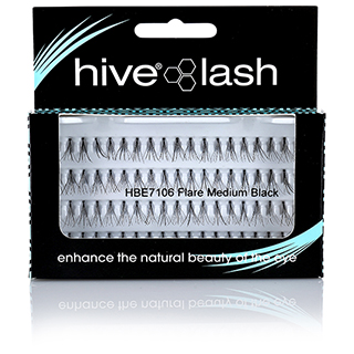 Hive Individual Lashes - Medium Flare Black (76)