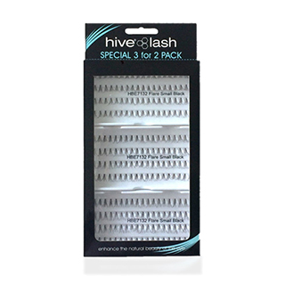 Hive Triple Pack Small Individual Flare Lashes - Black