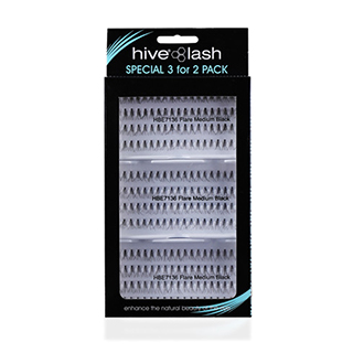 Hive Triple Pack Medium Individual Flare Lashes - Black