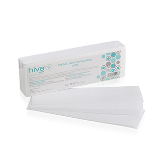 Hive Flexible Paper Waxing Strips 22.5cm x 7.5cm (100)
