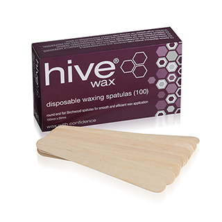 Hive Disposable Wooden Waxing Spatulas 15cm x 2cm (100)