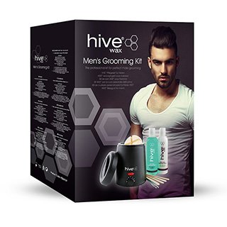 Hive Gents Grooming Wax Kit inc mini 200cc black heater