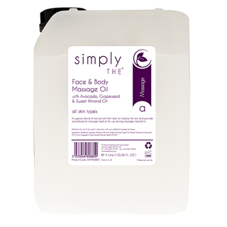 SIMPLY THE FACE &amp; BODY MASSAGE OIL 4LTR