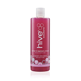Hive Lychee and Raspberry Drizzle Soak for manicures and pedicures 500ml
