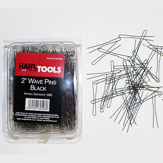 HAIRTOOLS 2" FINE WAVE PINS BLACK (1000)