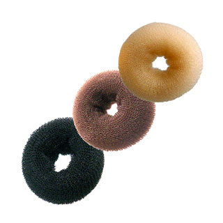 HAIRTOOLS BUN RING BLACK - LARGE 12CM