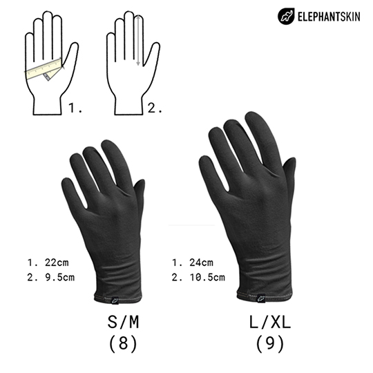 Neqi ElephantSkin Antibacterial Gloves - Grey - S/M 1 x Pair
