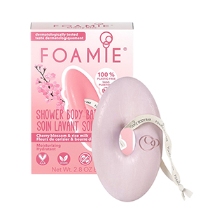 Foamie Body Bar Moisturising with Cherry Blossom and Rice Milk