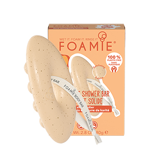 Foamie Exfoliating Shower Bar with Shea Butter and Apricot Seeds 80g