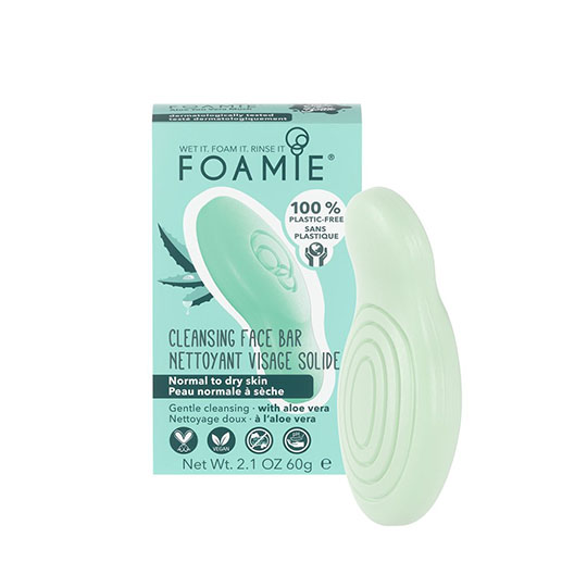 Foamie Face Bar For Normal to Dry Skin with Aloe Vera