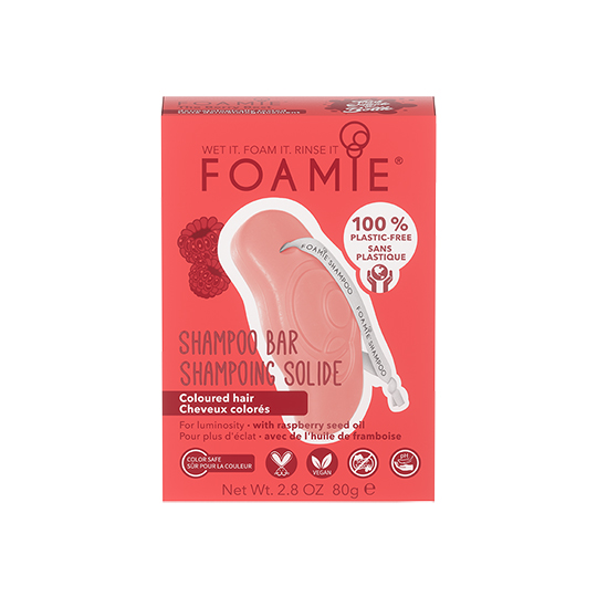 Foamie Shampoo Bar - For Coloured Hair with Raspberry Seed Oil